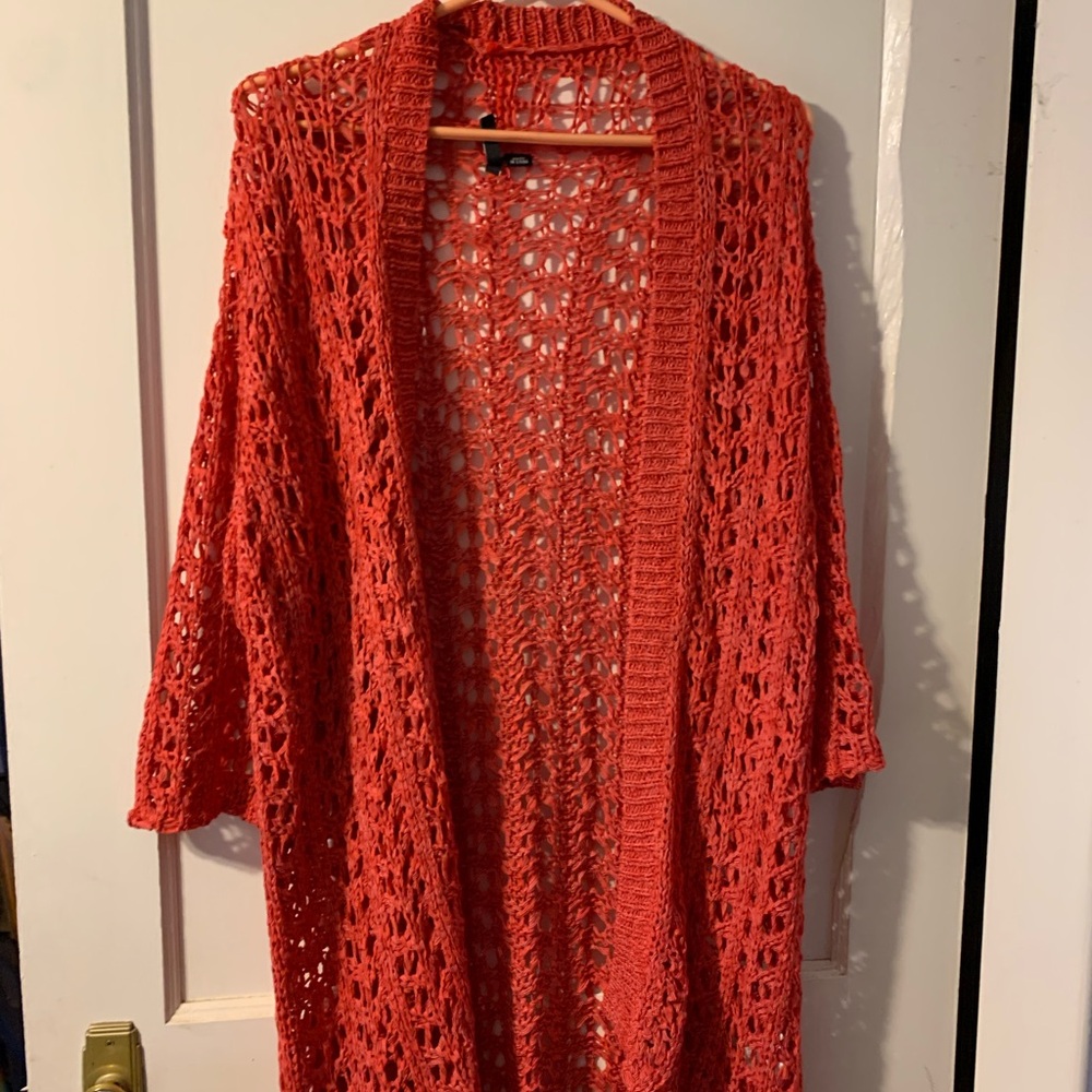 Ethyl crochet long cardigan Size Large